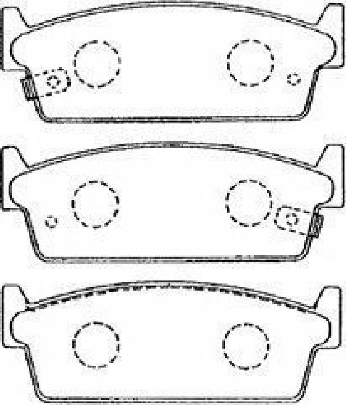 AISIN B2N045 - Brake Pad Set, disc brake