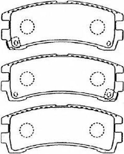 AISIN B2N050 - Brake Pad Set, disc brake