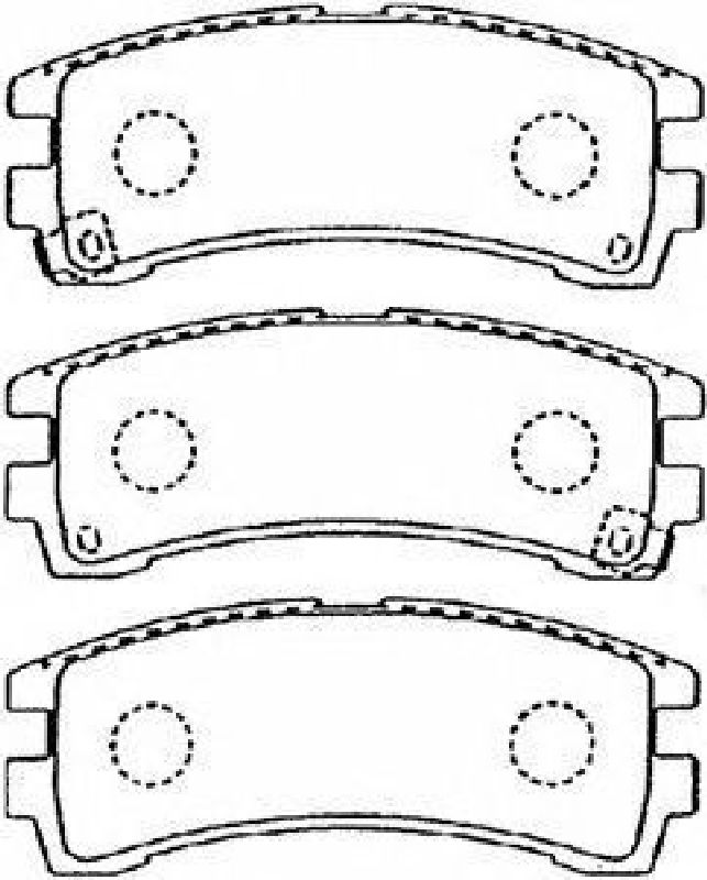 AISIN B2N050 - Brake Pad Set, disc brake