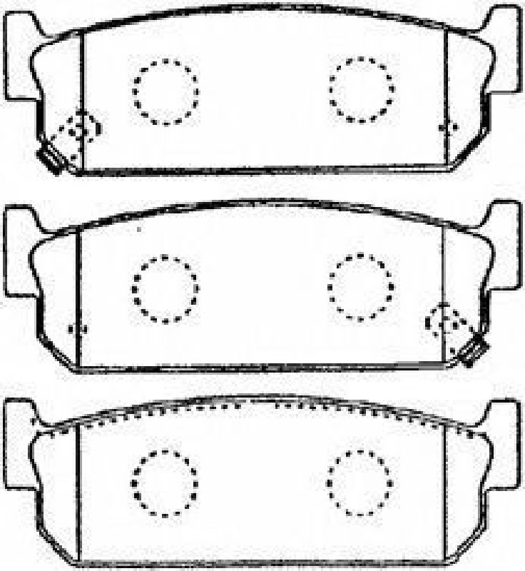 AISIN B2N057 - Brake Pad Set, disc brake