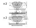 AISIN BPBM-1001 - Brake Pad Set, disc brake