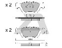 AISIN BPBM-1005 - Brake Pad Set, disc brake