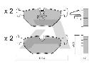 AISIN BPBM-2001 - Brake Pad Set, disc brake