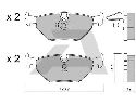 AISIN BPBM-2002 - Brake Pad Set, disc brake