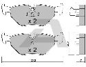AISIN BPBM-2003 - Brake Pad Set, disc brake