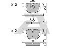 AISIN BPBM-2004 - Brake Pad Set, disc brake Rear Axle BMW