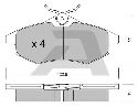 AISIN BPCI-1001 - Brake Pad Set, disc brake Front Axle CITROËN