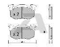 AISIN BPCI-2001 - Brake Pad Set, disc brake Rear Axle PEUGEOT, CITROËN