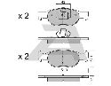 AISIN BPFI-1002 - Brake Pad Set, disc brake Front Axle FIAT