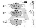 AISIN BPFI-1003 - Brake Pad Set, disc brake