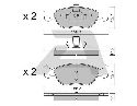 AISIN BPFI-1004 - Brake Pad Set, disc brake Front Axle FIAT