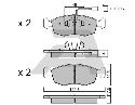 AISIN BPFI-1007 - Brake Pad Set, disc brake Front Axle FIAT