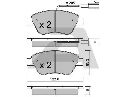 AISIN BPFI-1019 - Brake Pad Set, disc brake Front Axle FIAT, ALFA ROMEO, ABARTH