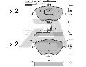 AISIN BPFI-1036 - Brake Pad Set, disc brake