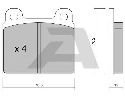 AISIN BPFI-1037 - Brake Pad Set, disc brake