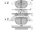 AISIN BPFO-1004 - Brake Pad Set, disc brake Front Axle FORD, MAZDA, VOLVO