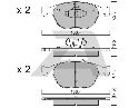 AISIN BPFO-1007 - Brake Pad Set, disc brake Front Axle FORD