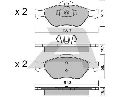 AISIN BPFO-1008 - Brake Pad Set, disc brake Front Axle FORD, MAZDA