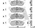 AISIN BPFO-2003 - Brake Pad Set, disc brake Rear Axle FORD USA