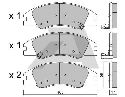 AISIN BPKI-1902 - Brake Pad Set, disc brake Front Axle KIA