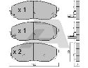 AISIN BPKI-1903 - Brake Pad Set, disc brake Front Axle KIA