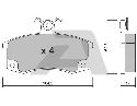 AISIN BPLA-1001 - Brake Pad Set, disc brake Front Axle LADA