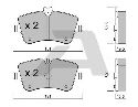 AISIN BPMB-1007 - Brake Pad Set, disc brake Front Axle MERCEDES-BENZ