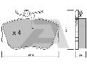 AISIN BPMB-1009 - Brake Pad Set, disc brake