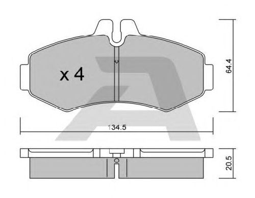 AISIN BPMB-1011 - Brake Pad Set, disc brake