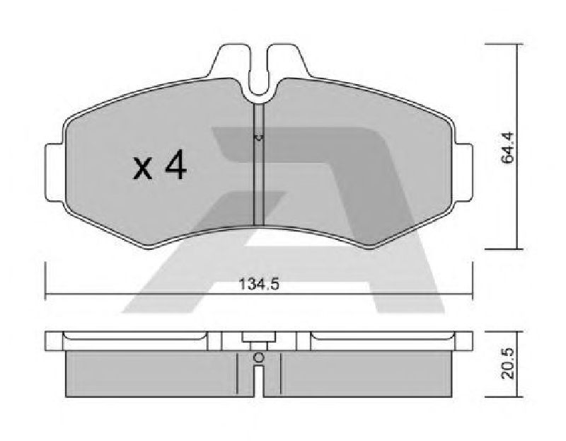 AISIN BPMB-1011 - Brake Pad Set, disc brake