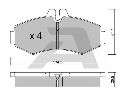 AISIN BPMB-1011 - Brake Pad Set, disc brake