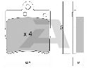 AISIN BPMB-2007 - Brake Pad Set, disc brake Rear Axle MERCEDES-BENZ