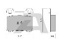 AISIN BPMB-2009 - Brake Pad Set, disc brake