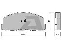 AISIN BPMI-1903 - Brake Pad Set, disc brake