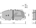 AISIN BPMI-1904 - Brake Pad Set, disc brake