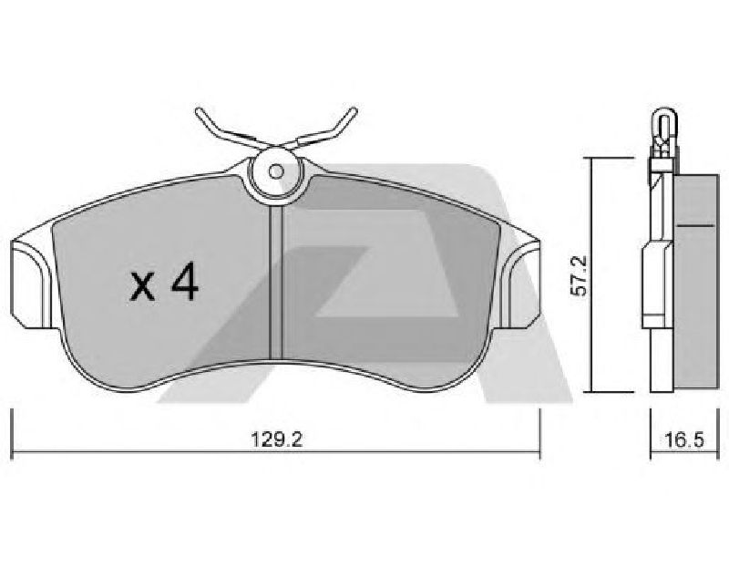 AISIN BPNI-1901 - Brake Pad Set, disc brake