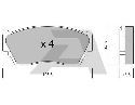 AISIN BPNI-1902 - Brake Pad Set, disc brake