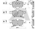 AISIN BPOP-1002 - Brake Pad Set, disc brake Front Axle VAUXHALL, OPEL