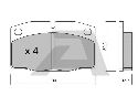 AISIN BPOP-1004 - Brake Pad Set, disc brake