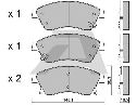 AISIN BPOP-1014 - Brake Pad Set, disc brake Front Axle OPEL, VAUXHALL, CHEVROLET