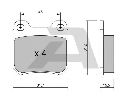 AISIN BPOP-2004 - Brake Pad Set, disc brake