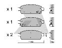 AISIN BPOP-2006 - Brake Pad Set, disc brake Rear Axle OPEL, VAUXHALL, CHEVROLET