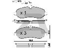 AISIN BPPE-1010 - Brake Pad Set, disc brake Front Axle FIAT, PEUGEOT, CITROËN, TOYOTA