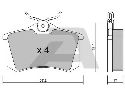 AISIN BPPE-2002 - Brake Pad Set, disc brake SEAT, VW, CITROËN, PEUGEOT, LANCIA, SKODA, AUDI, FIAT, RENAULT