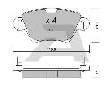 AISIN BPPE-2007 - Brake Pad Set, disc brake Rear Axle RENAULT