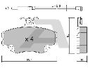 AISIN BPRE-1004 - Brake Pad Set, disc brake Front Axle DACIA, RENAULT