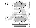 AISIN BPRE-1012 - Brake Pad Set, disc brake Front Axle DACIA, RENAULT, LADA