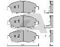 AISIN BPTO-1001 - Brake Pad Set, disc brake