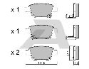 AISIN BPTO-2002 - Brake Pad Set, disc brake