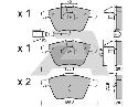 AISIN BPVW-1011 - Brake Pad Set, disc brake Front Axle VW, AUDI